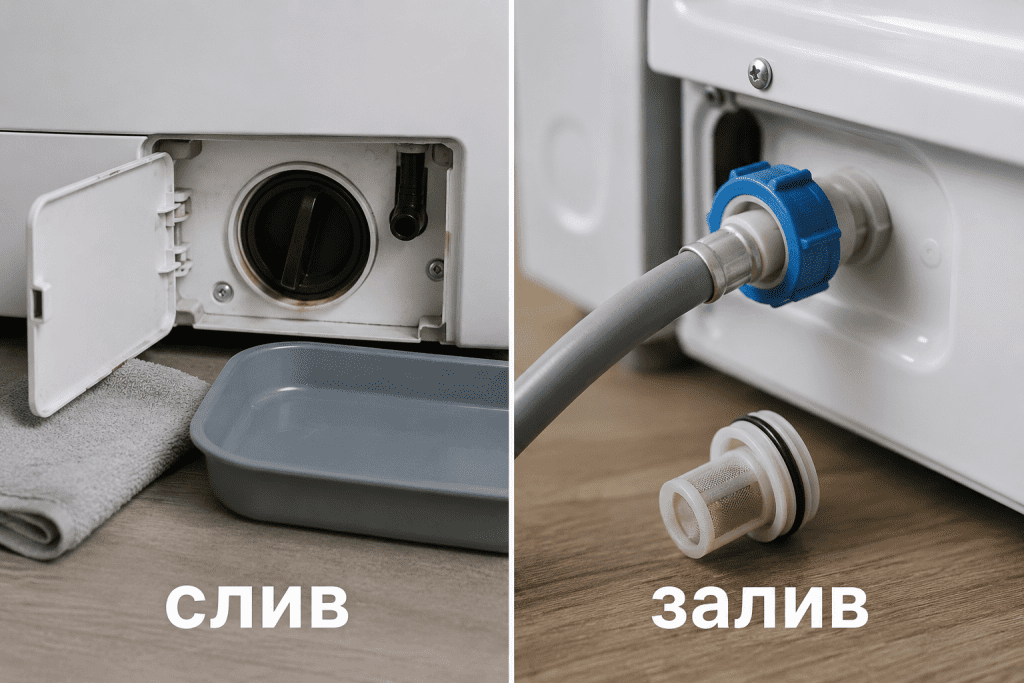 Разница между сливным и впускным фильтром