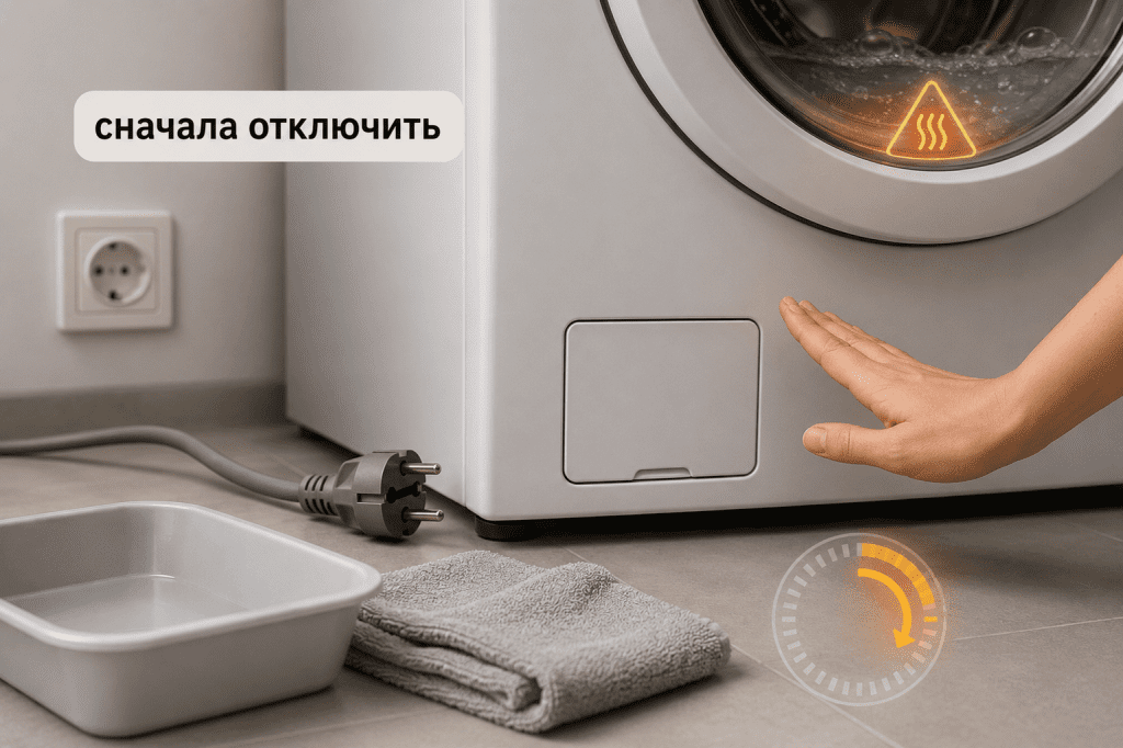 Осторожное ожидание перед открытием фильтра