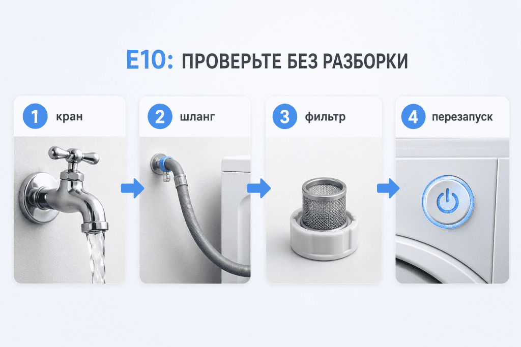 Порядок проверки E10 без разборки
