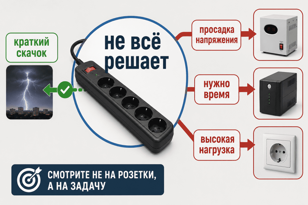 почему сетевой фильтр не универсальная защита