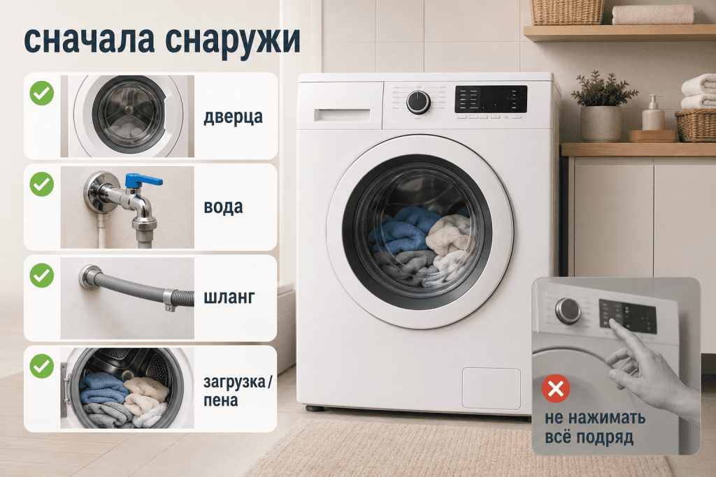 безопасные внешние проверки до любых сложных действий