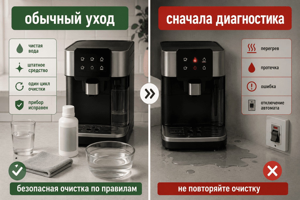 стоп-сигналы вместо повторной кислотной чистки