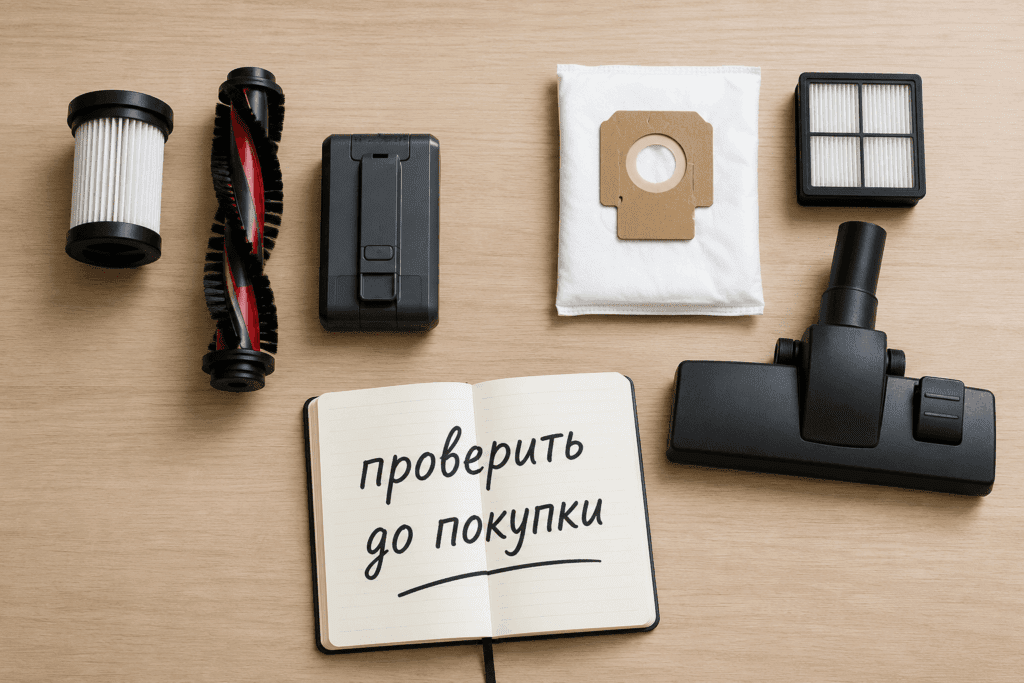 Расходники проверяют до покупки пылесоса