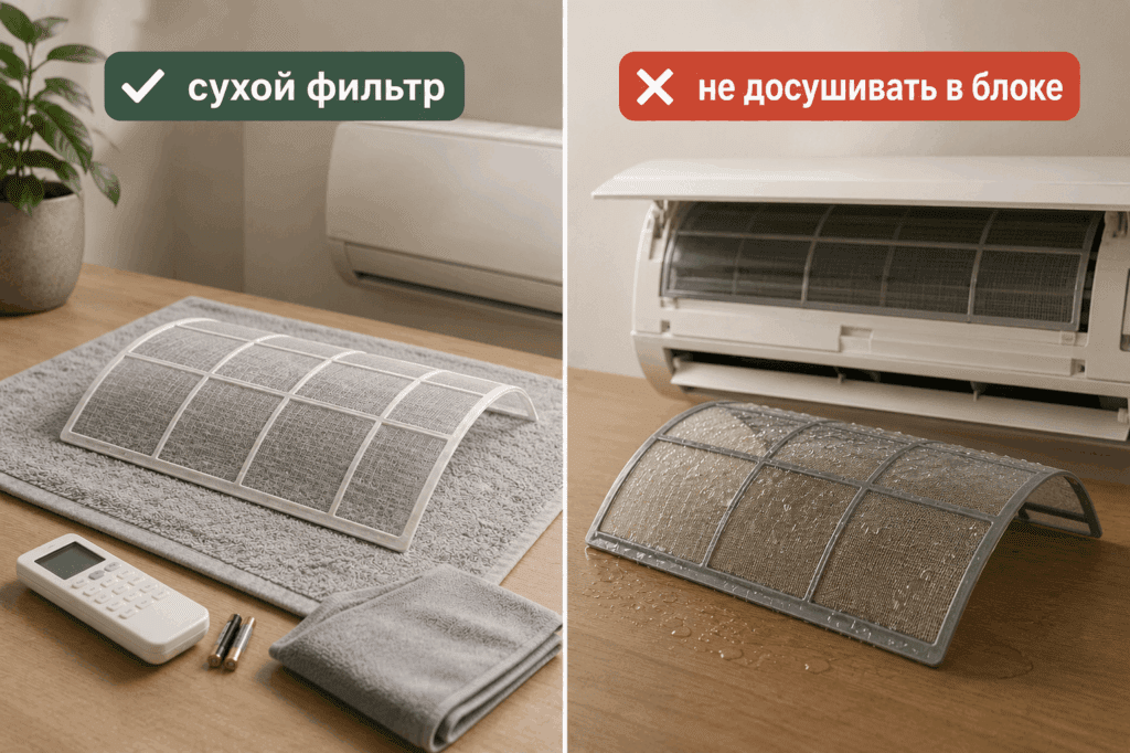 Сухой фильтр важнее быстрого включения