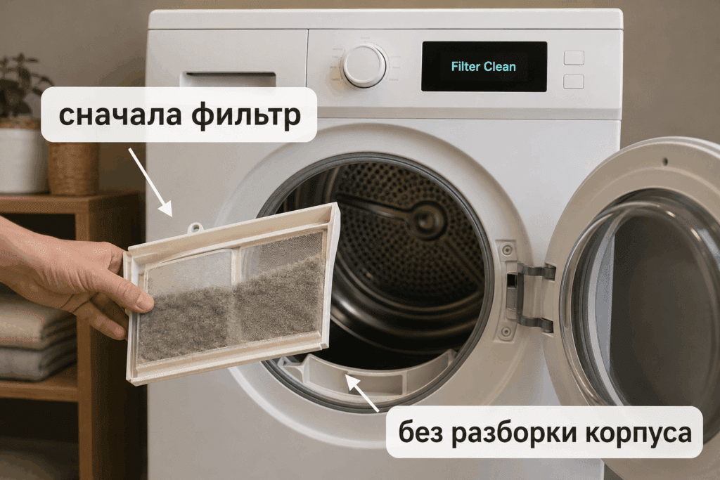 Первичная проверка без поспешного ремонта