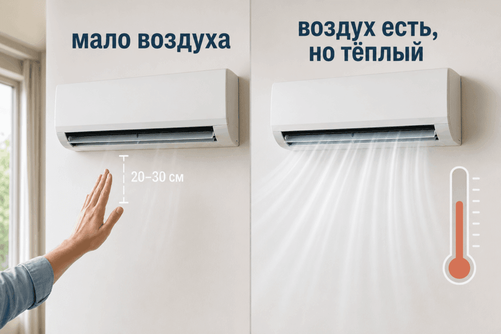 Развилка между слабым потоком и охлаждением