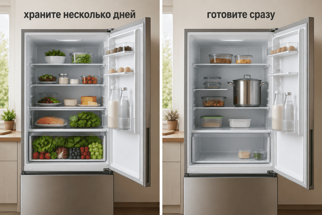 Зона свежести как выбор между пользой и объёмом