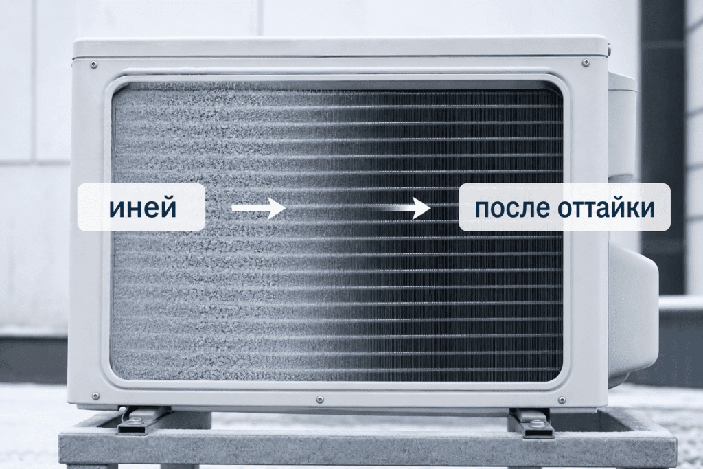 Иней как часть нормальной оттайки