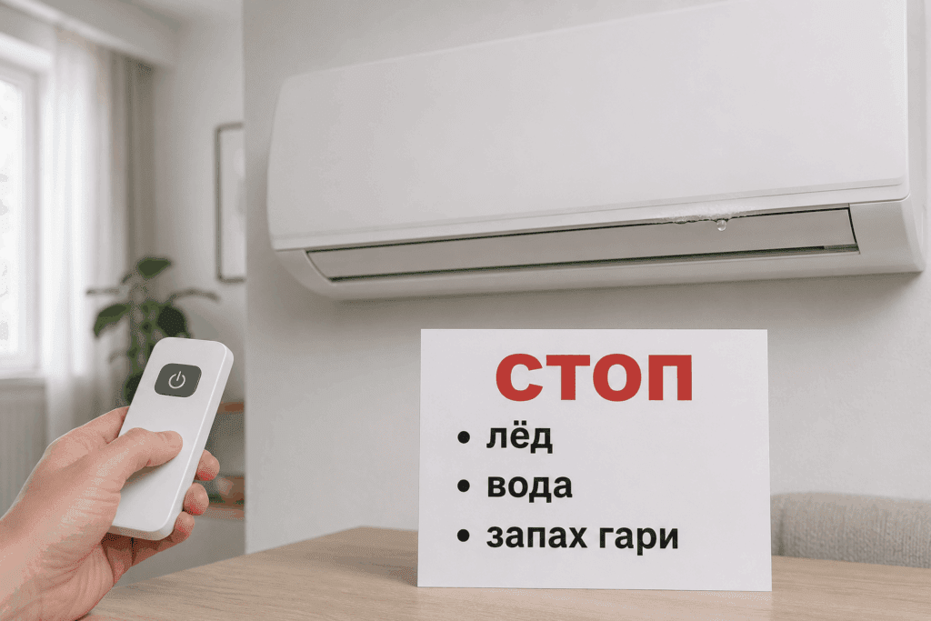 Стоп-сигналы для прекращения самостоятельной проверки