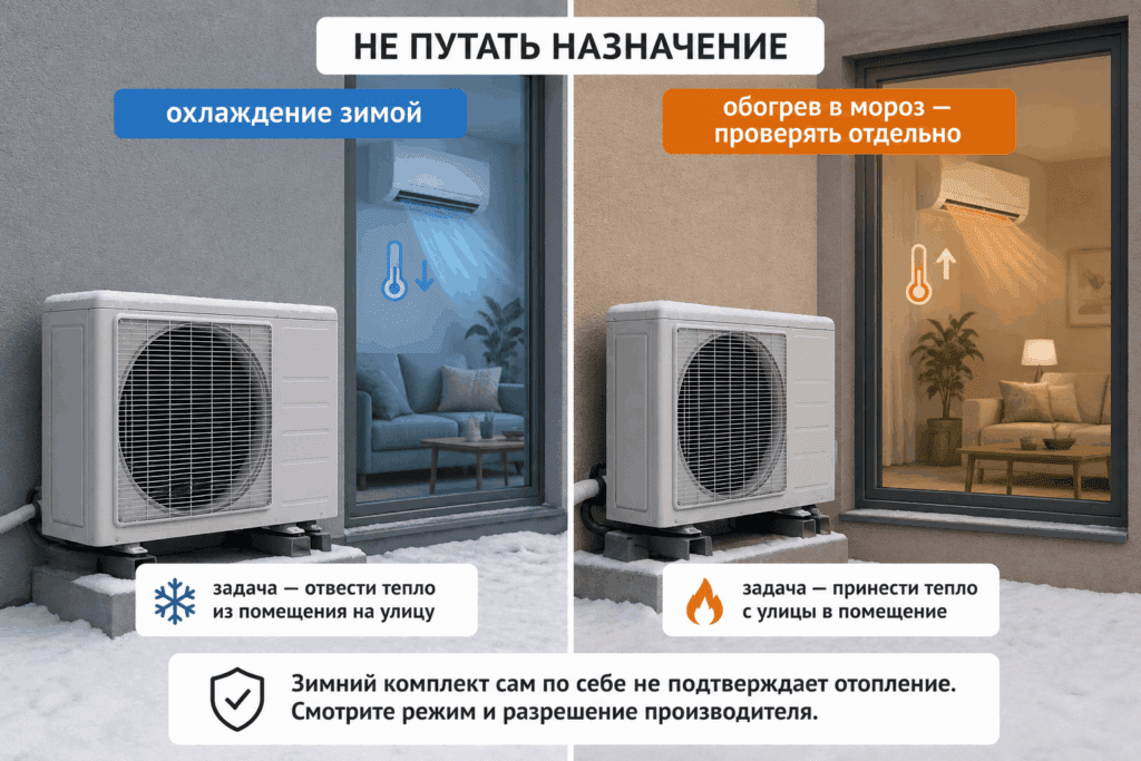 Зимний комплект не равен отоплению