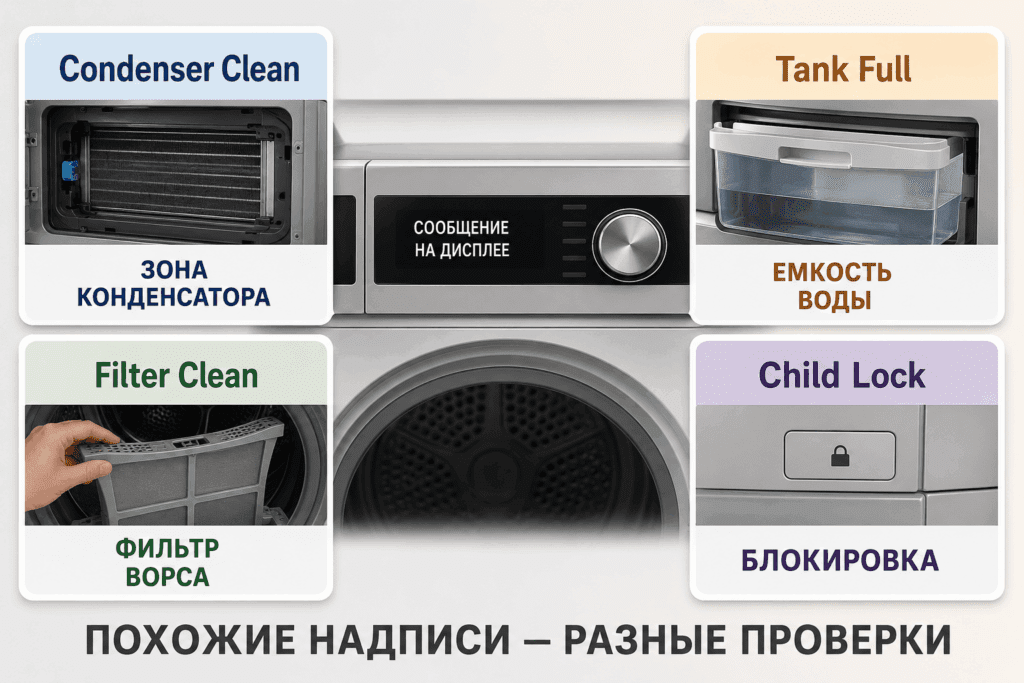 Разные сообщения требуют разных первых действий