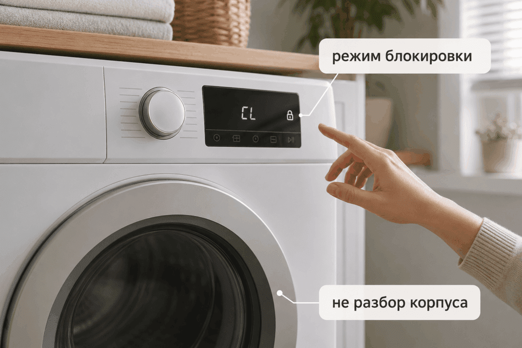 Блокировка панели без признаков поломки