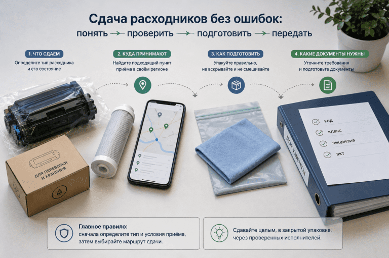 Правильный маршрут начинается с типа расходника