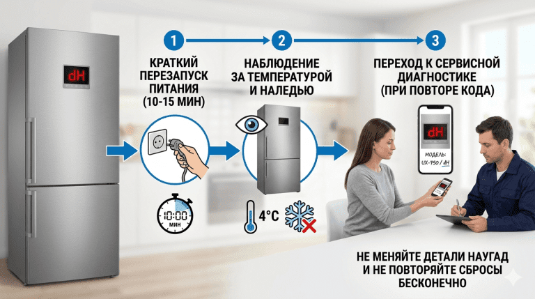 Безопасный маршрут при повторяющейся ошибке dH