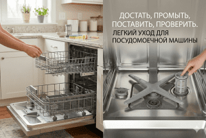 Как почистить фильтр посудомоечной машины