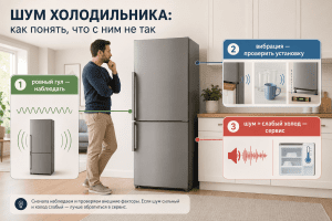 Холодильник шумит сильнее обычного