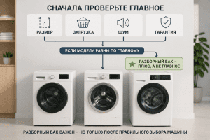Разборный бак: стоит ли искать такую стиральную машину