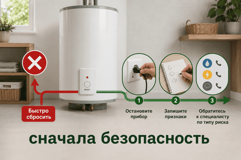 Безопасный путь вместо быстрого сброса