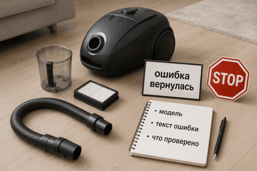 Повторная ошибка как стоп-условие