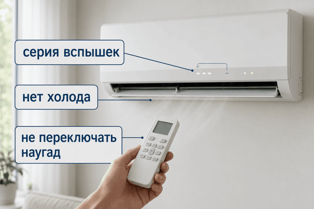 Повторяющийся сигнал важнее названия лампы
