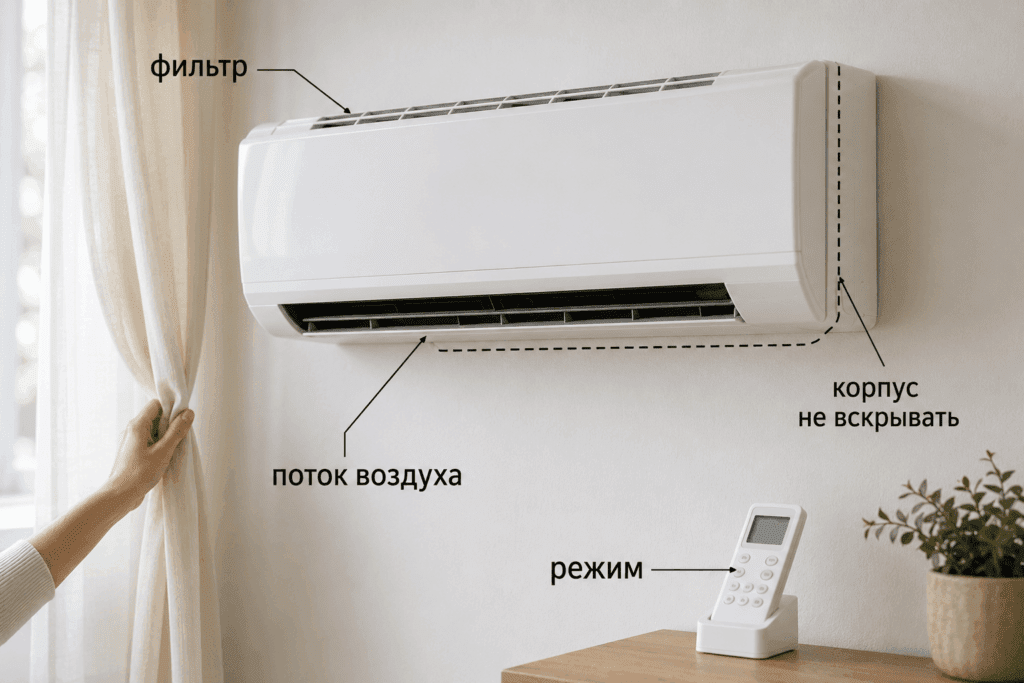 Безопасная зона проверки без вскрытия корпуса