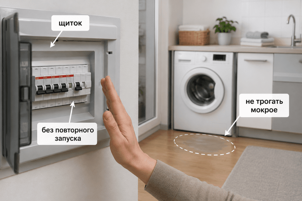 Безопасное отключение важнее контакта с прибором