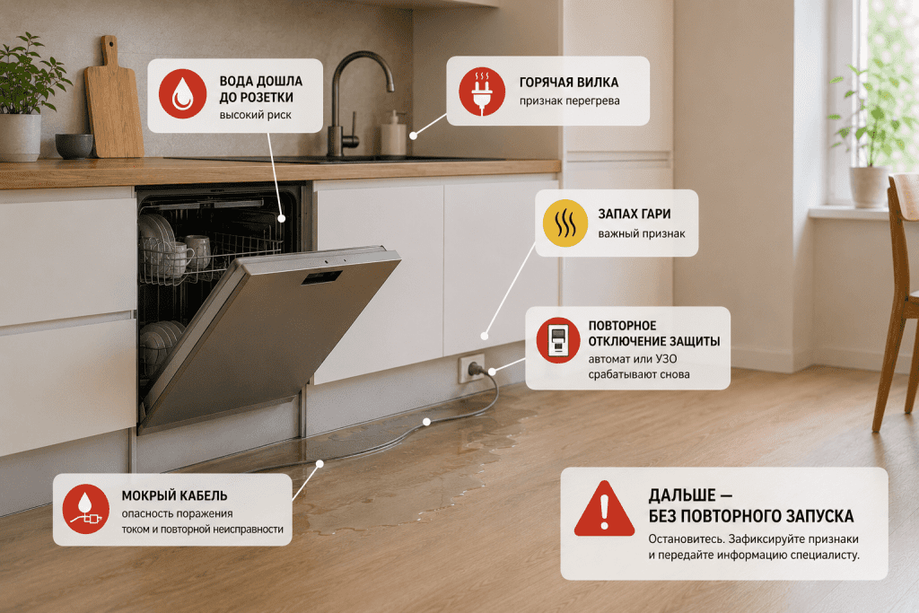 Красные флаги, при которых самостоятельные проверки ПММ нужно остановить