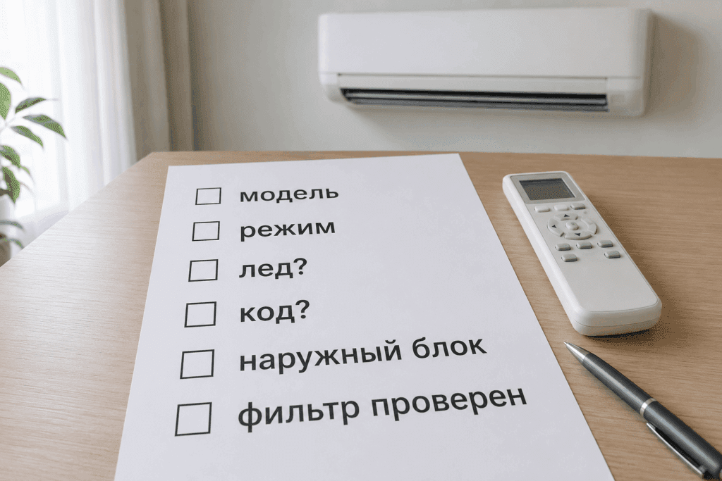 symptoms for technician