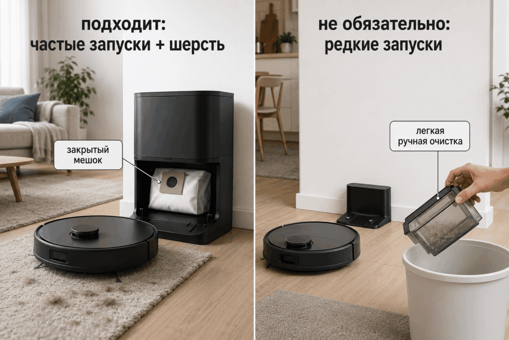 Польза базы зависит от повторяемости сценария
