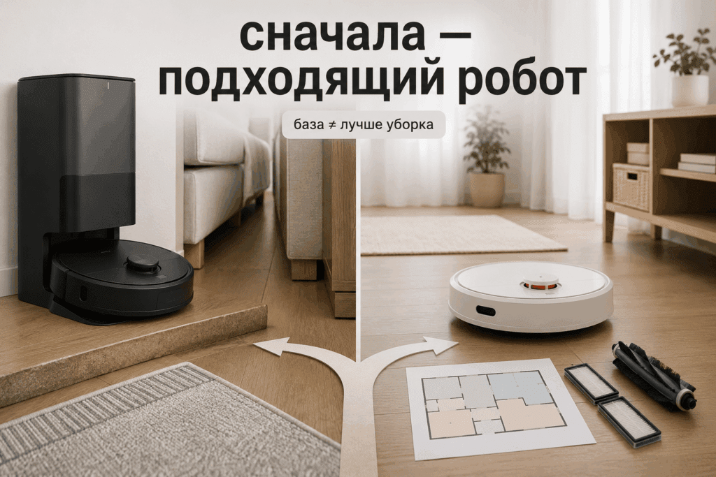 База не должна маскировать слабый робот