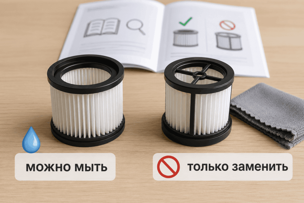 Разница между моющимся и немоющимся фильтром