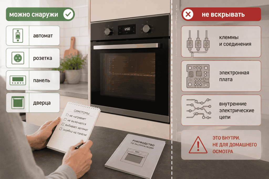 Граница между внешней и внутренней диагностикой