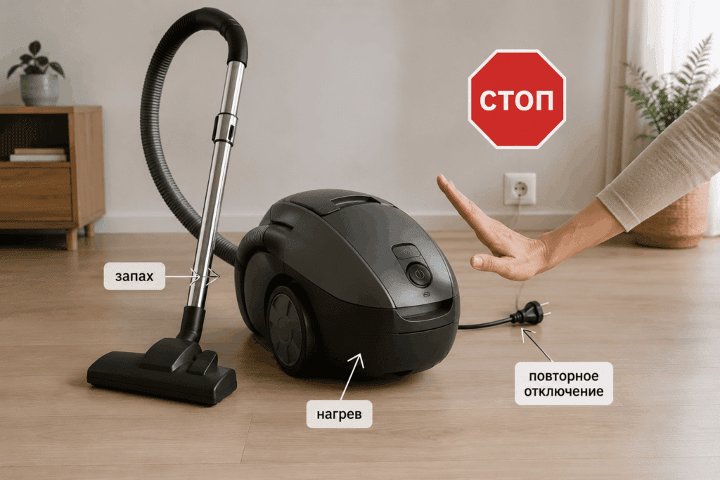 Стоп-сигналы перед продолжением проверки