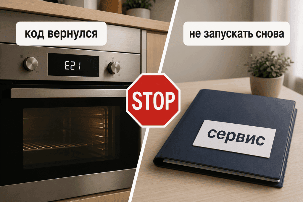 Повтор ошибки означает остановку проверок