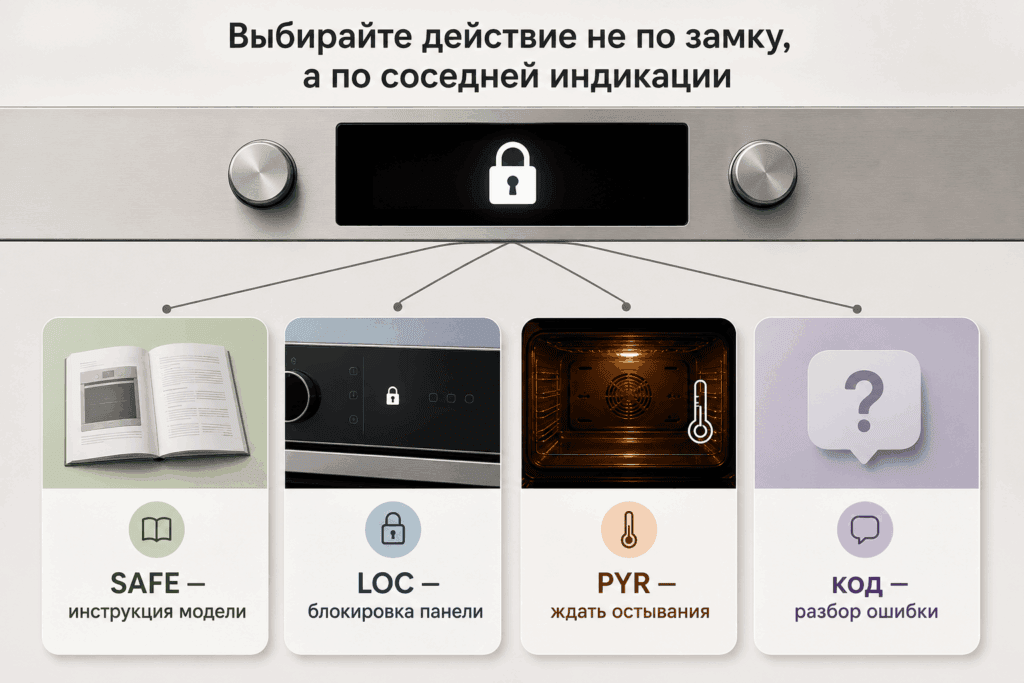 Разные надписи ведут к разным действиям