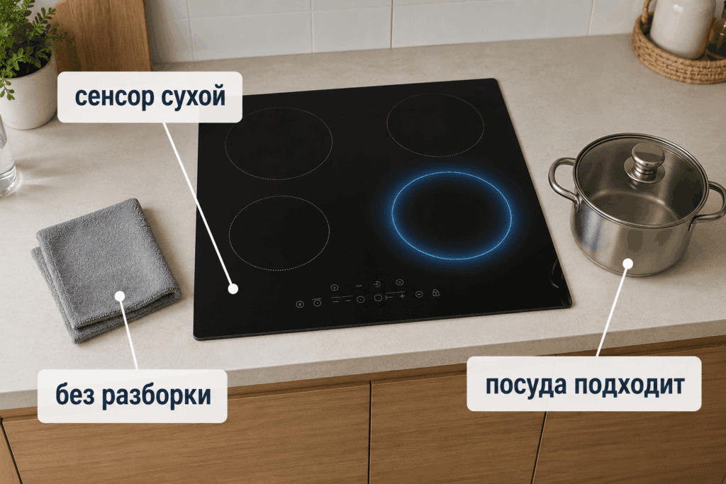 Безопасная рамка проверки одной зоны нагрева