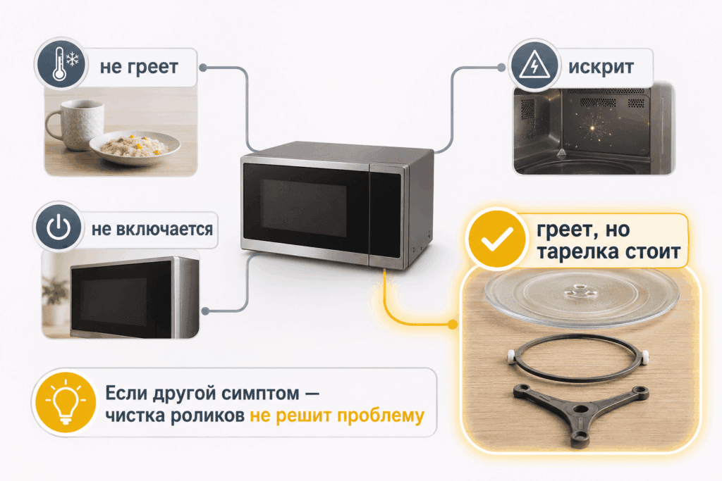Главный симптом задает порядок проверки